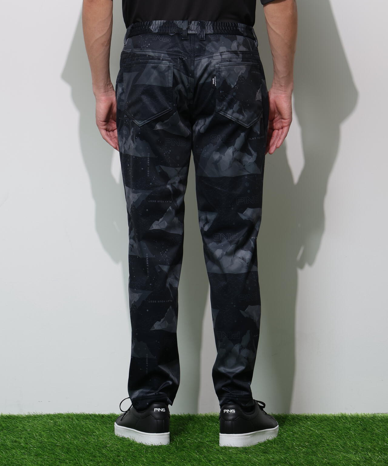 【PING APPAREL】全方向ストレッチボンディングプリントテーパードパンツ <PERFORMANCE> (MENS)
