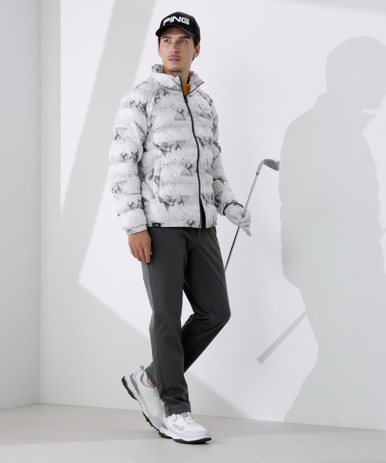 【PING APPAREL】全方向ストレッチボンディングプリントテーパードパンツ <PERFORMANCE> (MENS)