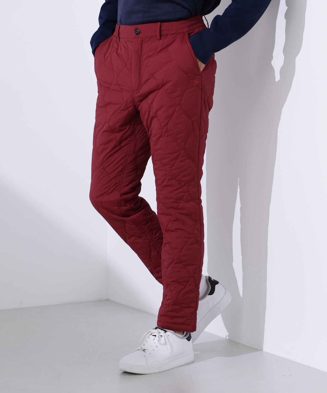 【PING APPAREL】全方向ストレッチキルティングタフタテーパードパンツ <NATIVE> (MENS)