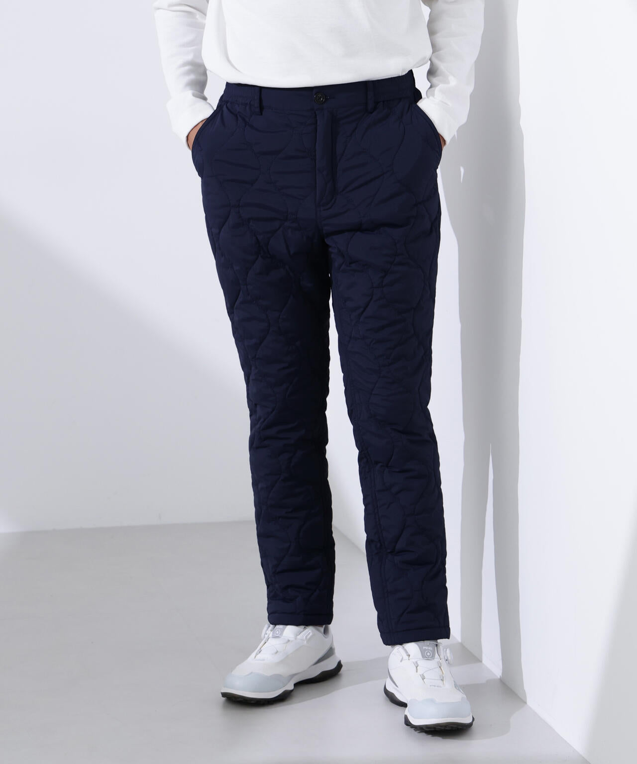 【PING APPAREL】全方向ストレッチキルティングタフタテーパードパンツ <NATIVE> (MENS)