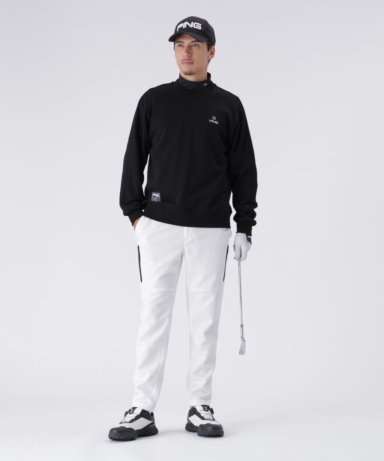 【PING APPAREL】キルトダンボールジャージテーパードパンツ <GOLD> (UNISEX)