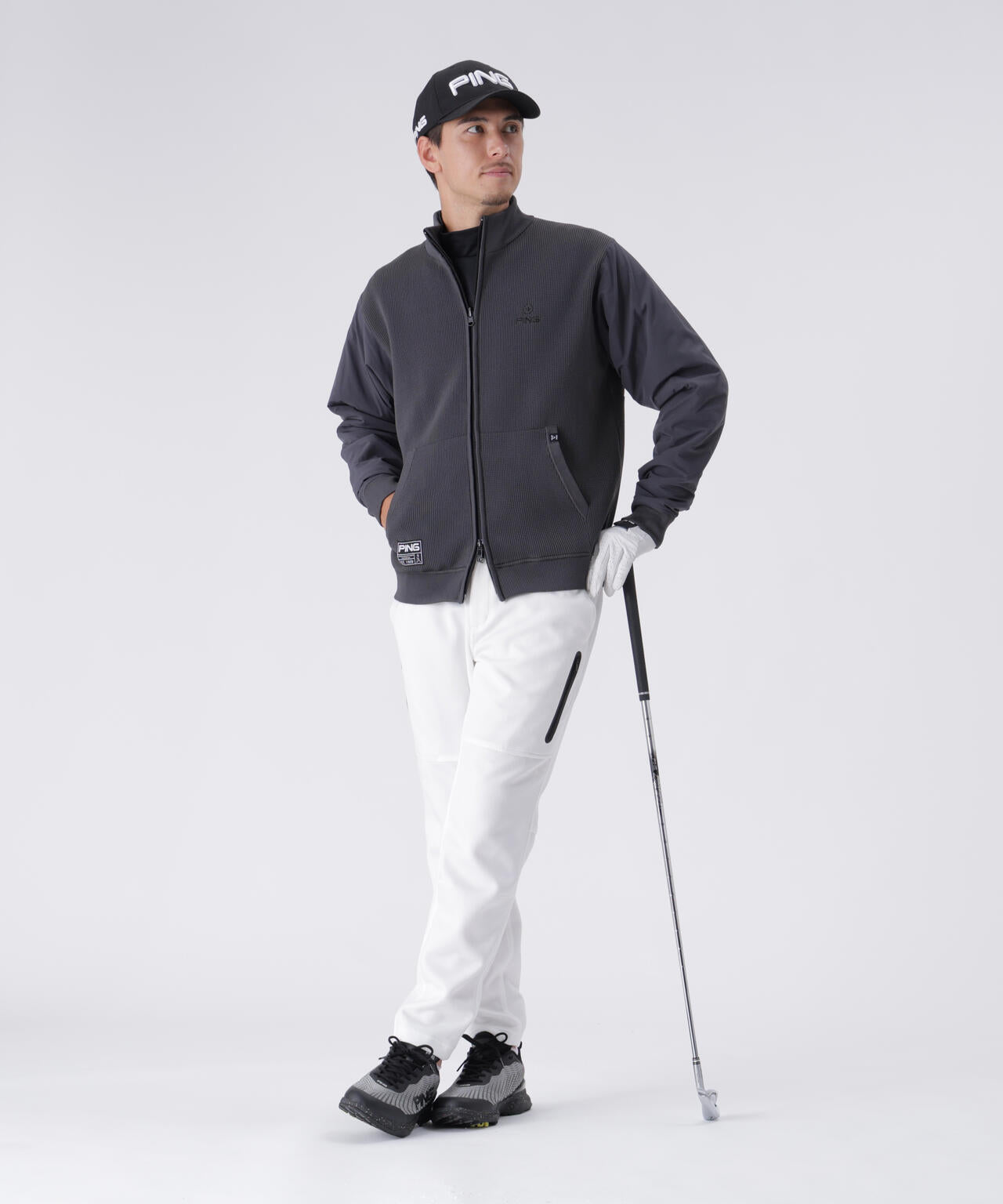 【PING APPAREL】キルトダンボールジャージテーパードパンツ <GOLD> (UNISEX)