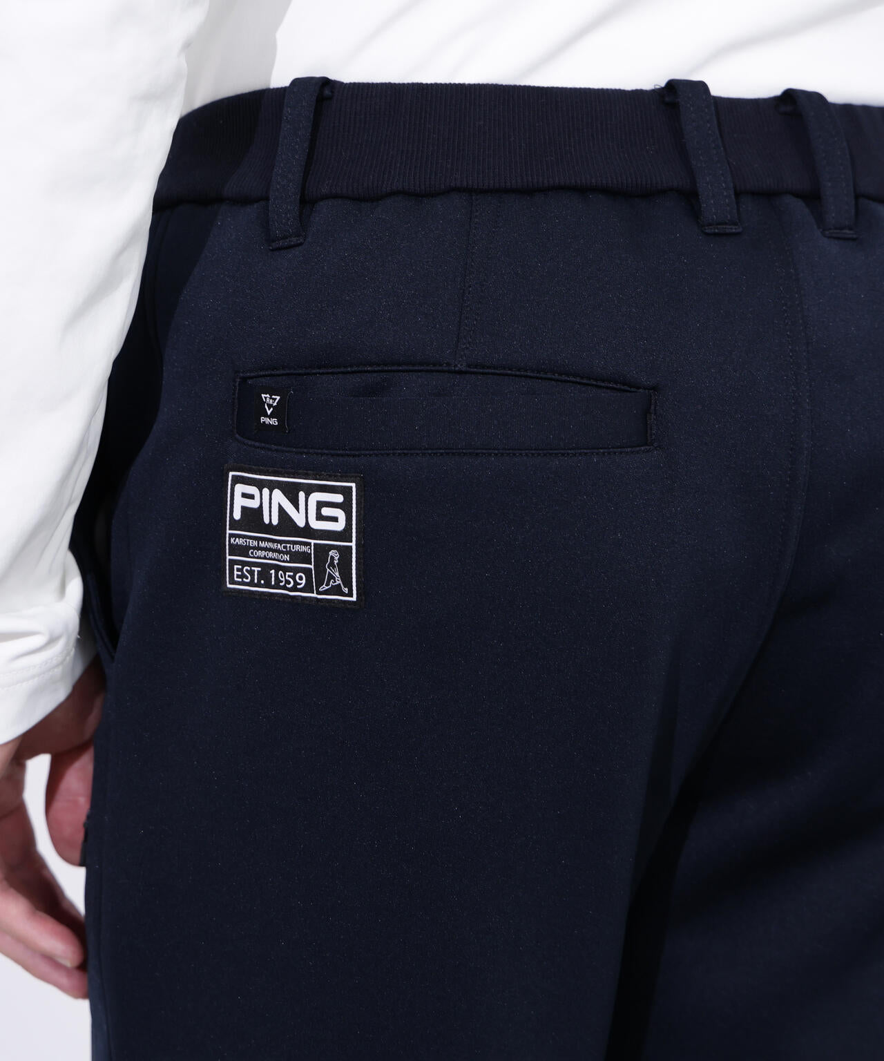 【PING APPAREL】キルトダンボールジャージテーパードパンツ <GOLD> (UNISEX)