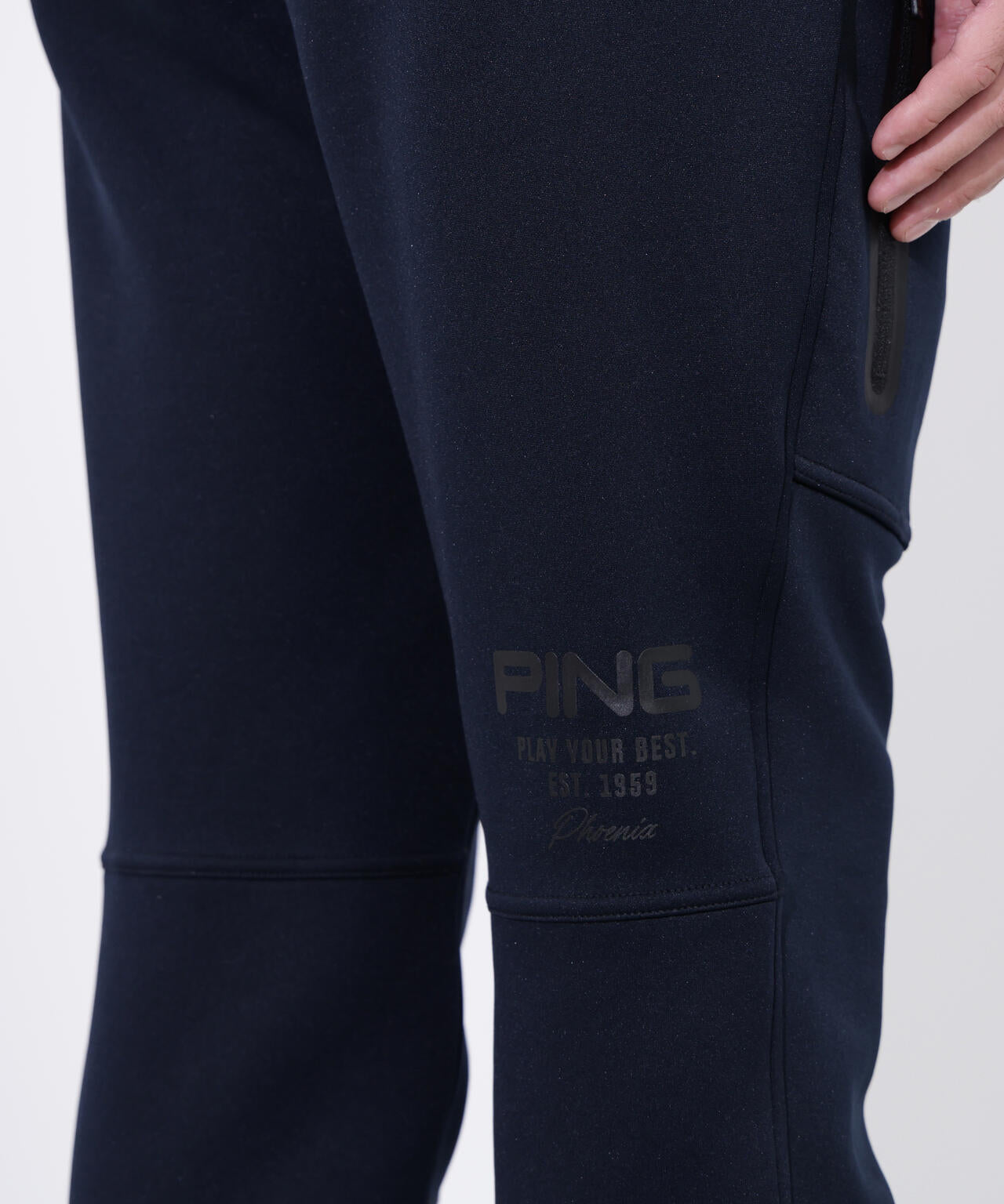 【PING APPAREL】キルトダンボールジャージテーパードパンツ <GOLD> (UNISEX)