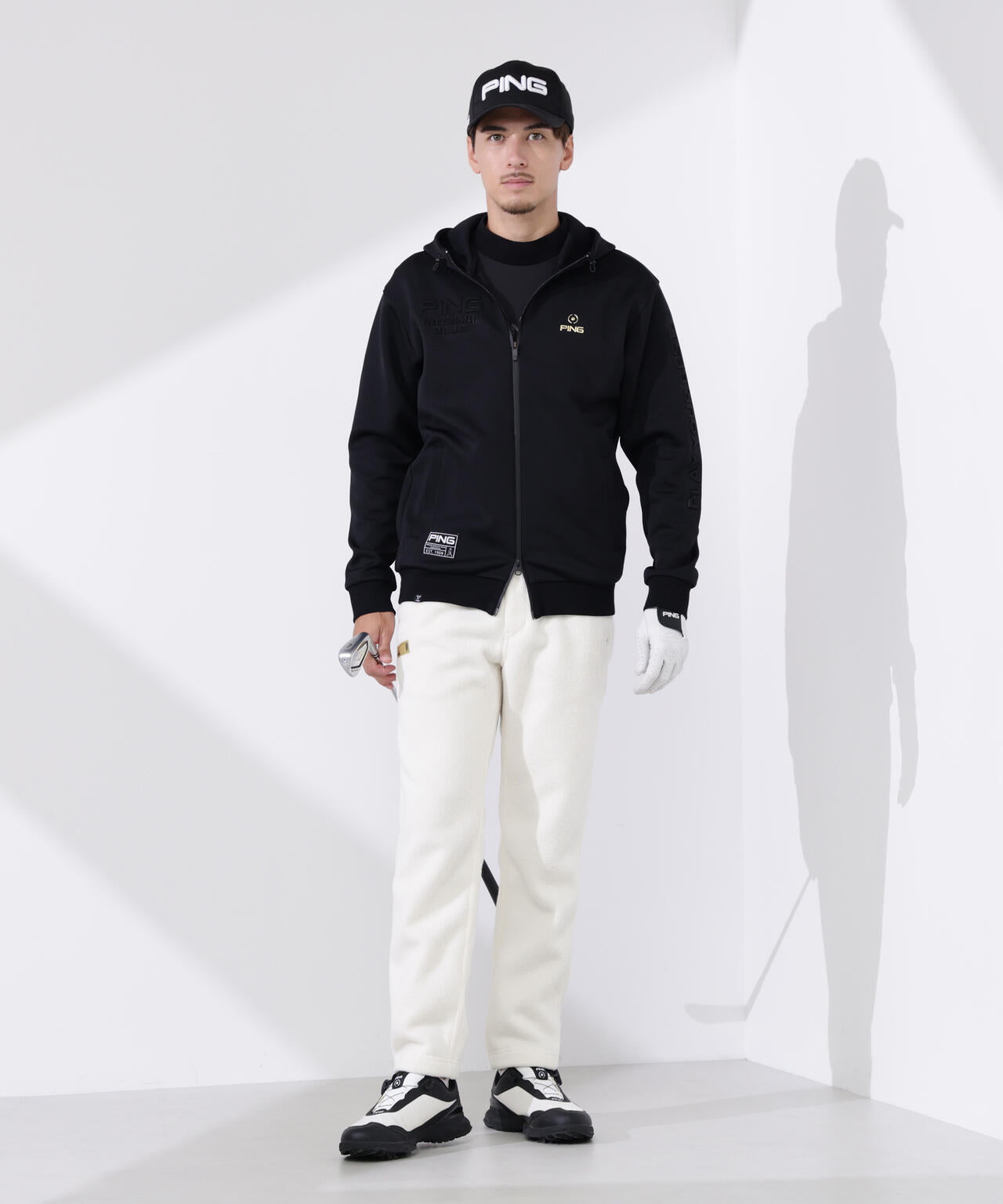 【PING APPAREL】テックウォームリサイクルフリーステーパードパンツ <GOLD> (MENS)