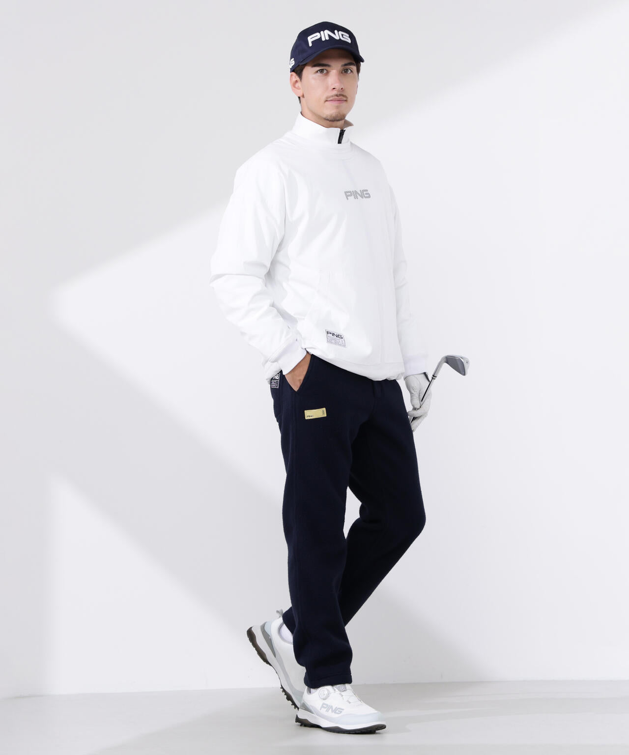 【PING APPAREL】テックウォームリサイクルフリーステーパードパンツ <GOLD> (MENS)