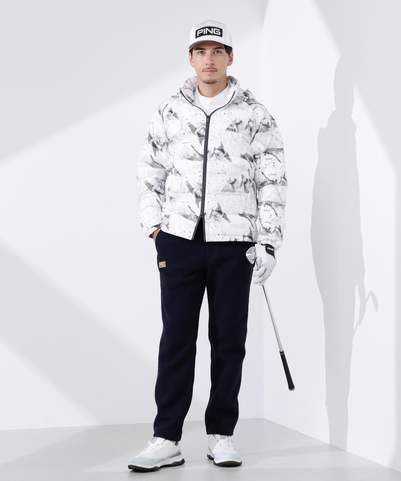 【PING APPAREL】テックウォームリサイクルフリーステーパードパンツ <GOLD> (MENS)