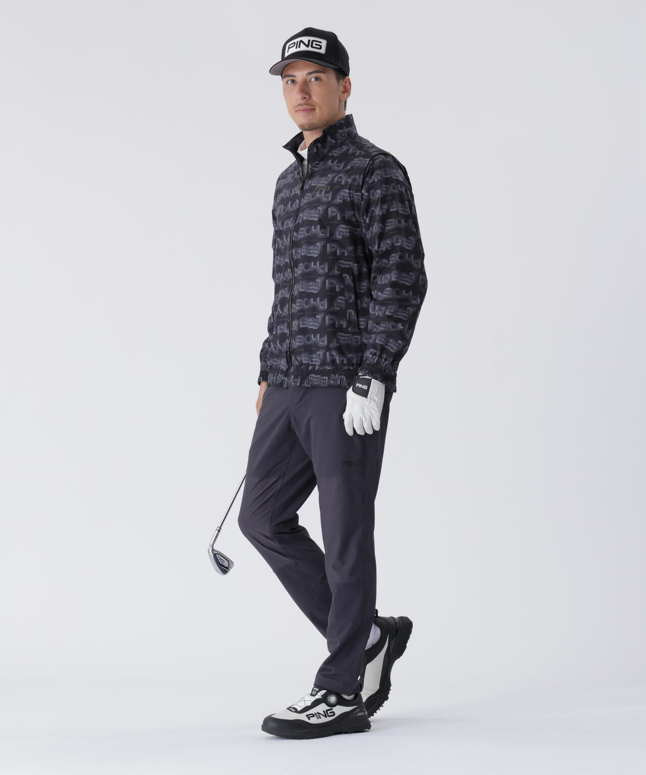 【PING APPAREL】ダブルフェイスヒザ切替テーパードパンツ <PERFORMANCE> (MENS)