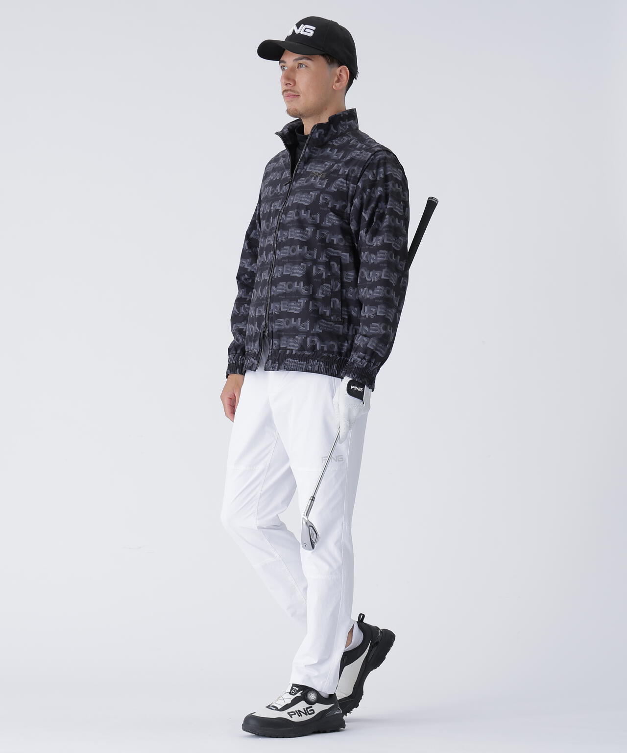 【PING APPAREL】ダブルフェイスヒザ切替テーパードパンツ <PERFORMANCE> (MENS)