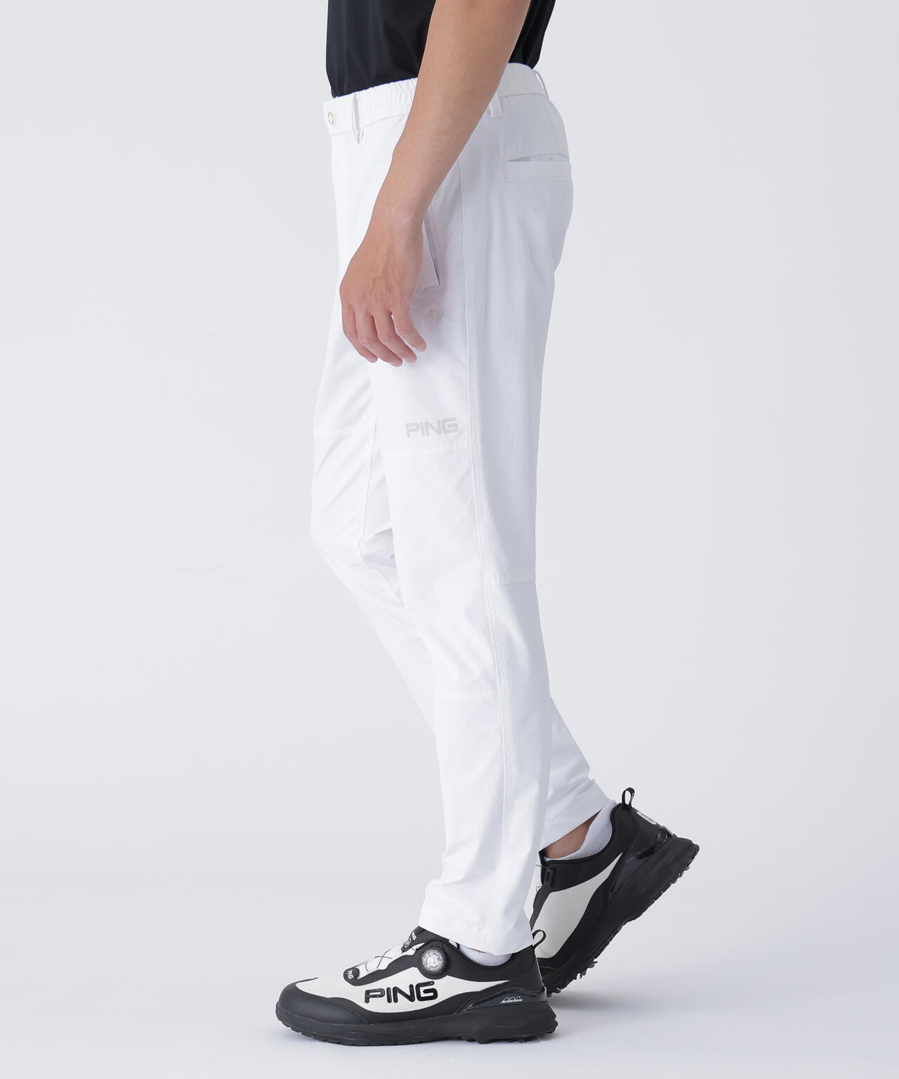 【PING APPAREL】ダブルフェイスヒザ切替テーパードパンツ <PERFORMANCE> (MENS)