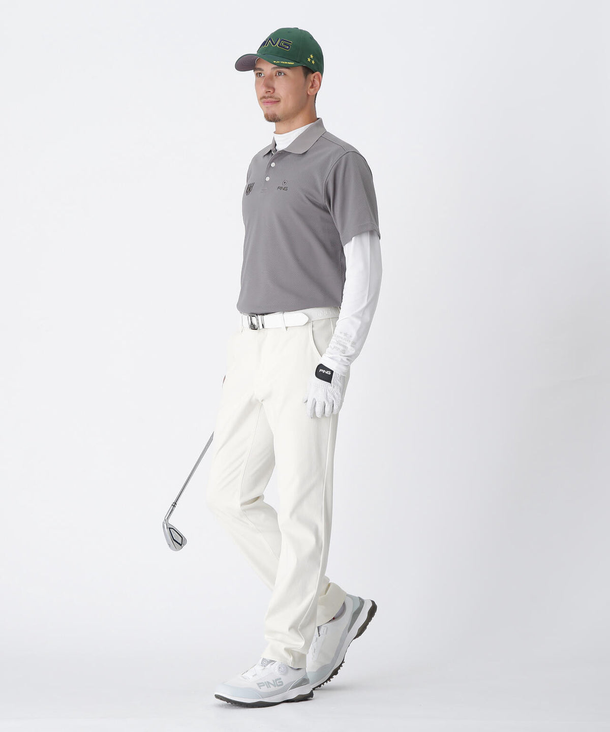 【PING APPAREL】全方向ストレッチTCツイル5ポケットストレートパンツ <NATIVE> (MENS)