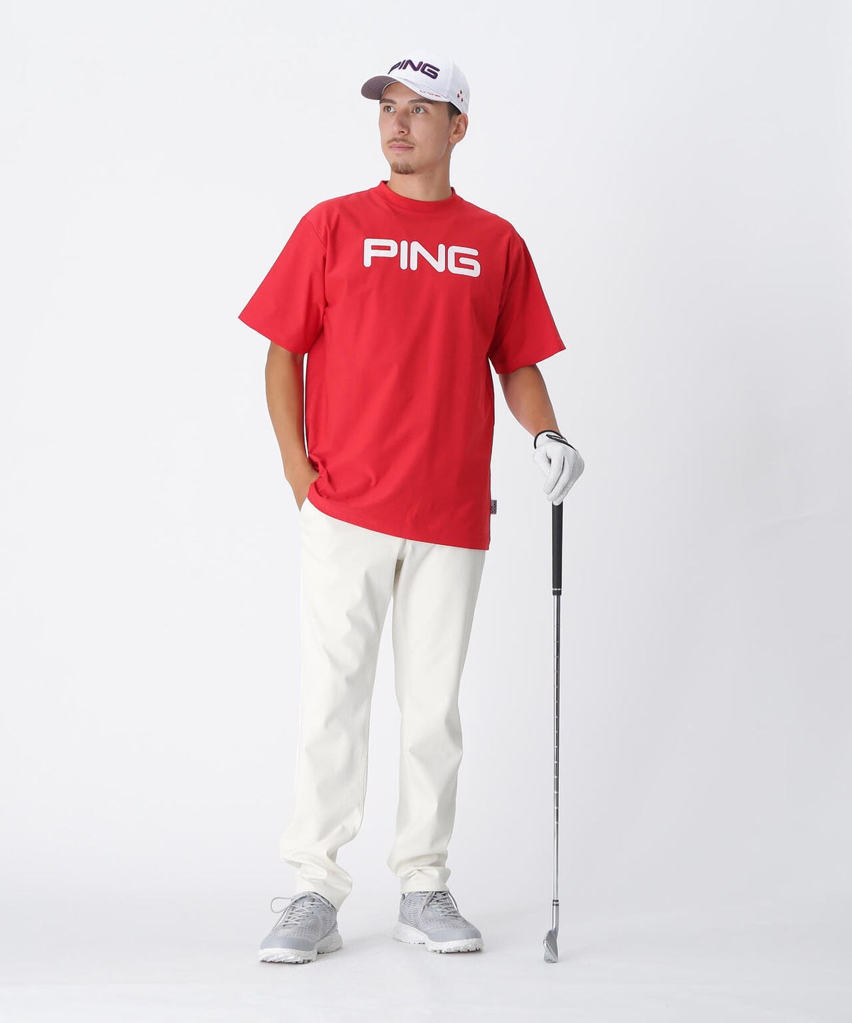 【PING APPAREL】全方向ストレッチTCツイル5ポケットストレートパンツ <NATIVE> (MENS)