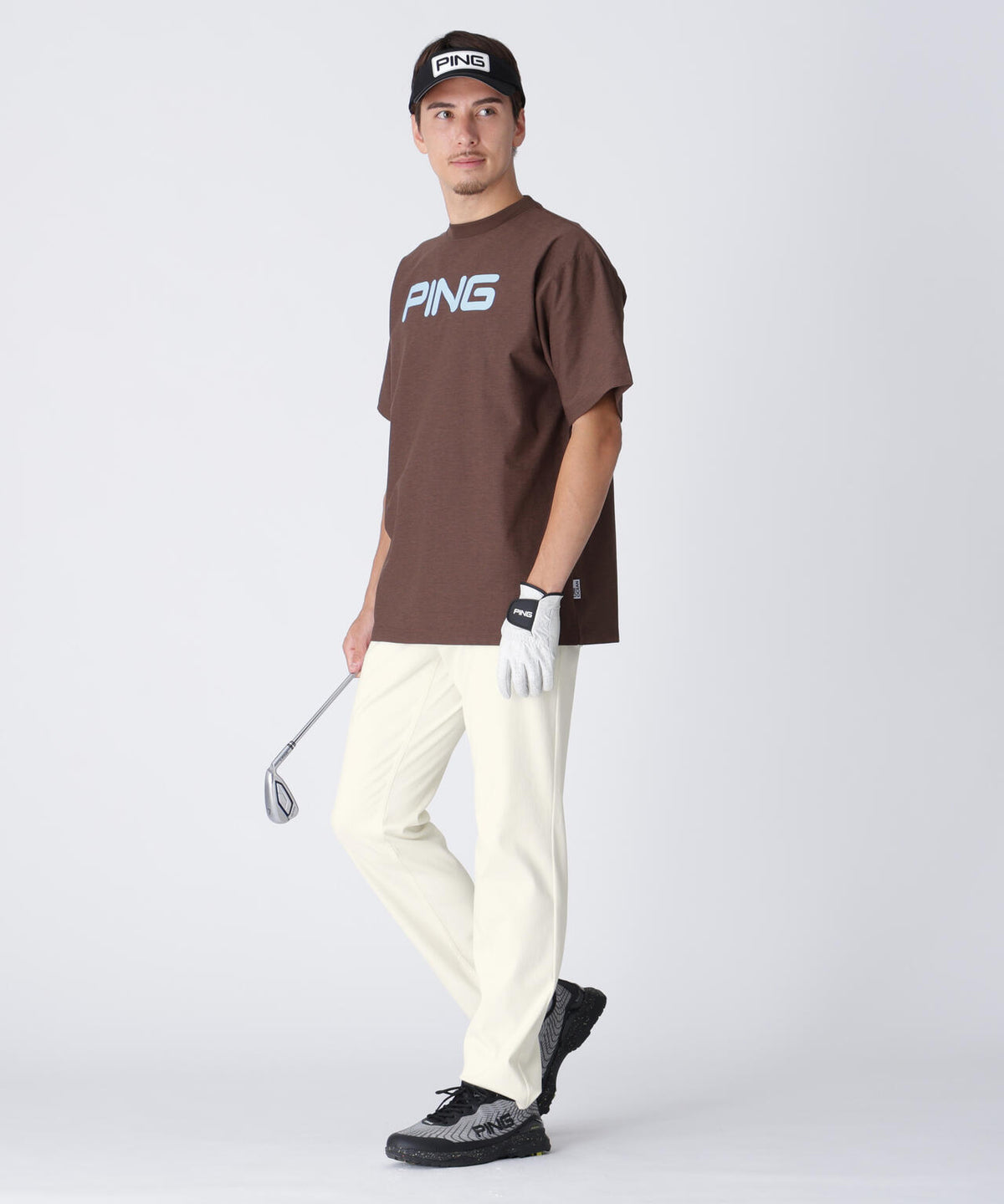 【PING APPAREL】全方向ストレッチTCツイル5ポケットストレートパンツ <NATIVE> (MENS)