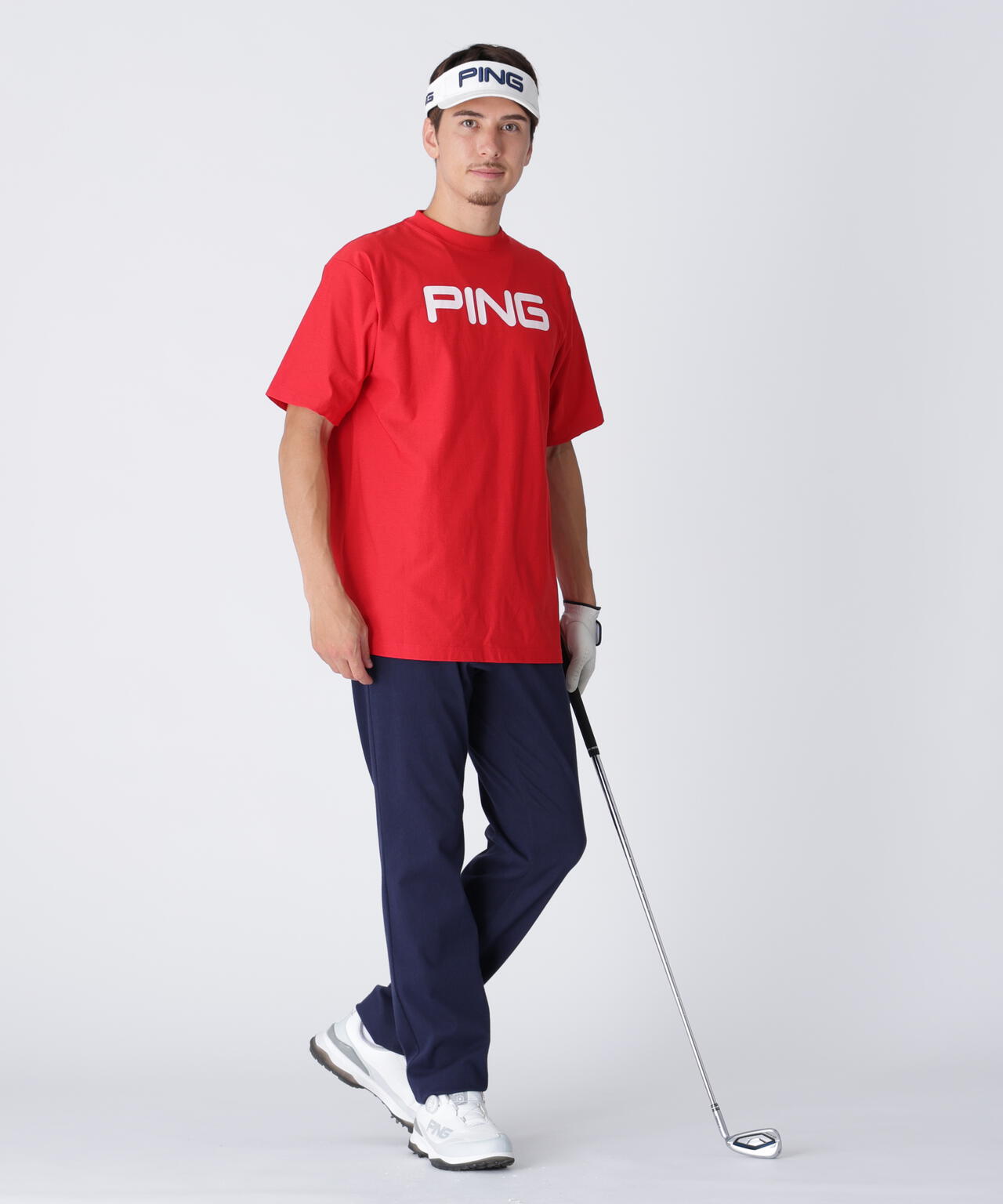 【PING APPAREL】全方向ストレッチTCツイル5ポケットストレートパンツ <NATIVE> (MENS)