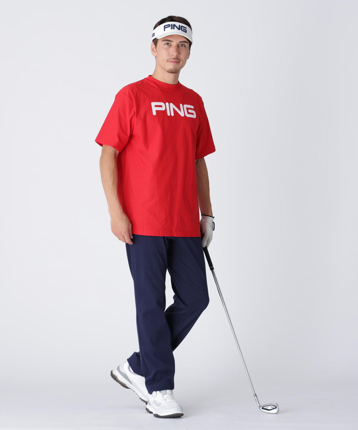 【PING APPAREL】全方向ストレッチTCツイル5ポケットストレートパンツ <NATIVE> (MENS)