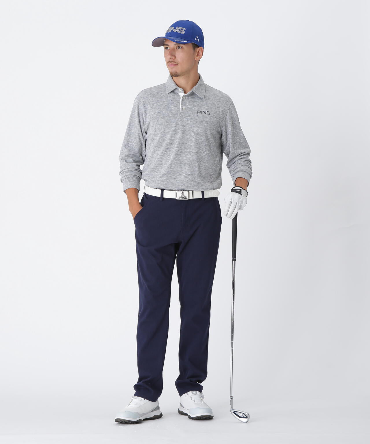 【PING APPAREL】全方向ストレッチTCツイル5ポケットストレートパンツ <NATIVE> (MENS)