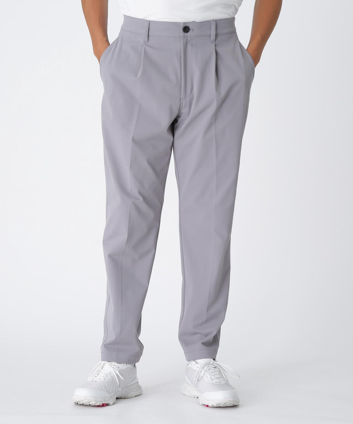 【PING APPAREL】全方向ストレッチコットンライクツイルワンタックテーパードパンツ <NATIVE> (MENS)
