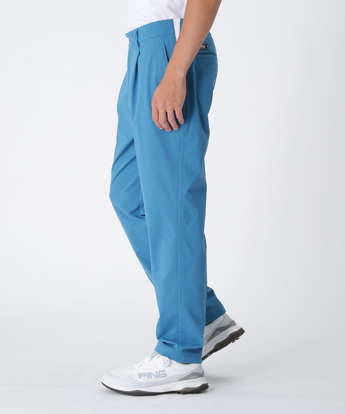 【PING APPAREL】全方向ストレッチコットンライクツイルワンタックテーパードパンツ <NATIVE> (MENS)