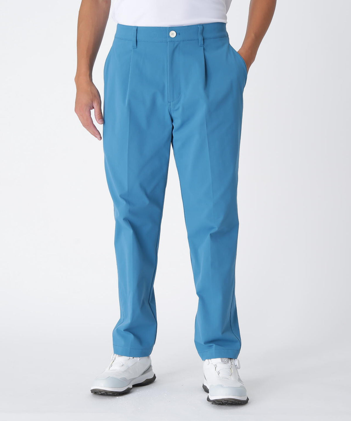 【PING APPAREL】全方向ストレッチコットンライクツイルワンタックテーパードパンツ <NATIVE> (MENS)