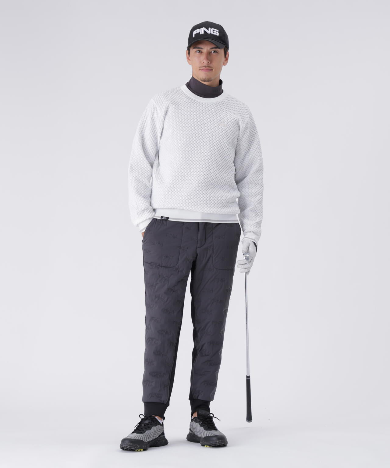 【PING APPAREL】ピンソニックキルト/ダンボール ハイブリットジョガーパンツ <PERFORMANCE> (MENS)