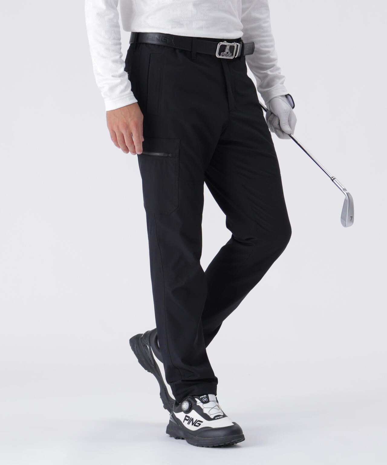 【PING APPAREL】全方向ストレッチ サイドポケットテーパードパンツ <PERFORMANCE> (MENS)