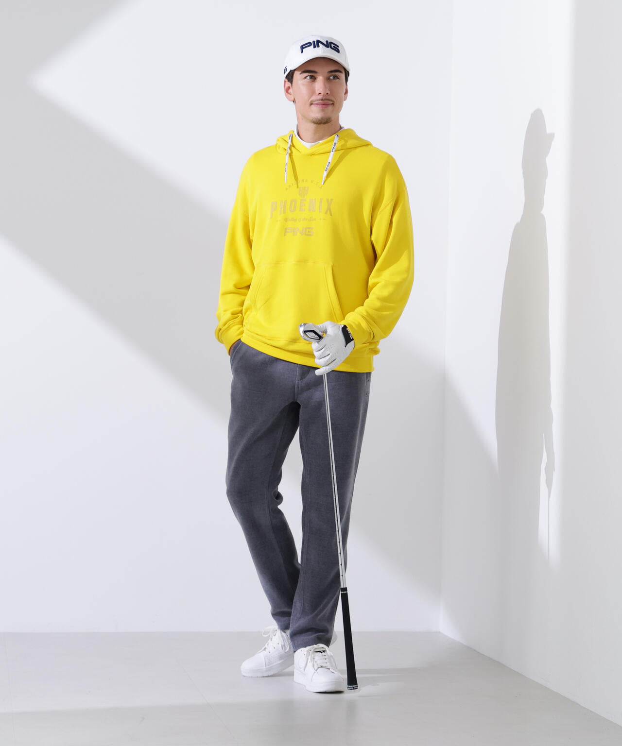 【PING APPAREL】全方向ストレッチ ニットコーデュロイテーパードパンツ <NATIVE> (MENS)