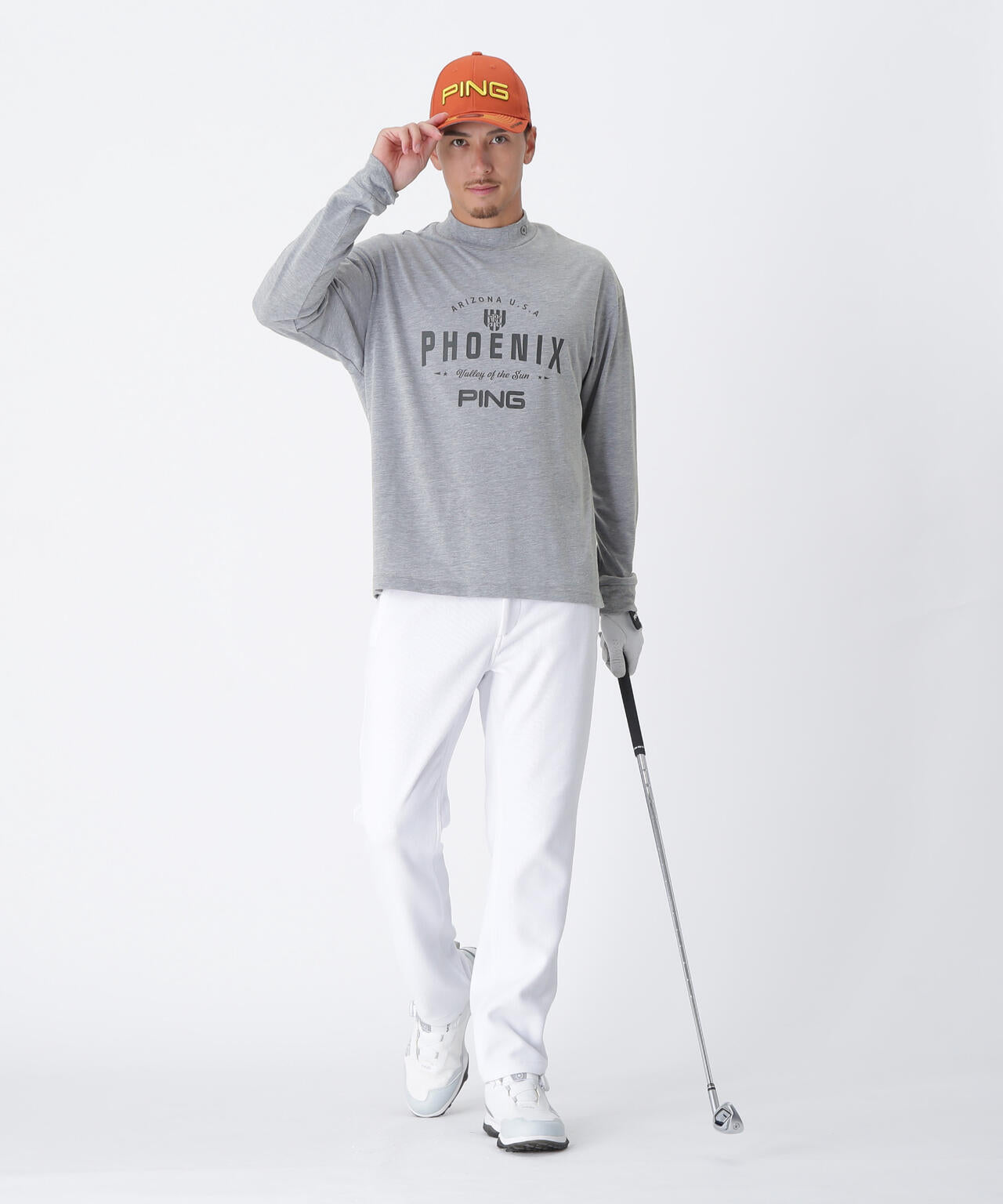 【PING APPAREL】全方向ストレッチ ニットコーデュロイテーパードパンツ <NATIVE> (MENS)