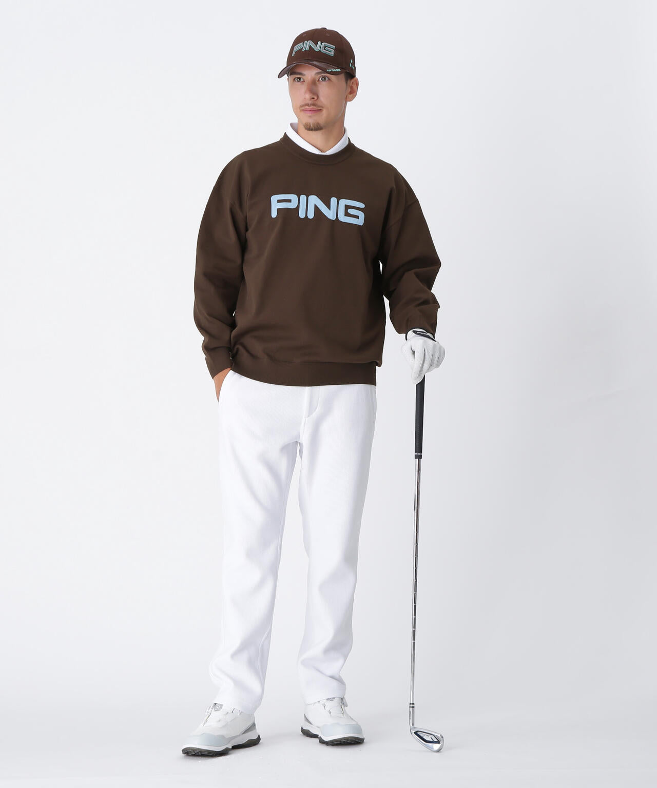 【PING APPAREL】全方向ストレッチ ニットコーデュロイテーパードパンツ <NATIVE> (MENS)