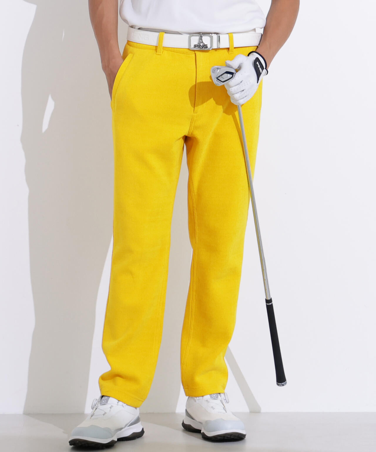 【PING APPAREL】全方向ストレッチ ニットコーデュロイテーパードパンツ <NATIVE> (MENS)