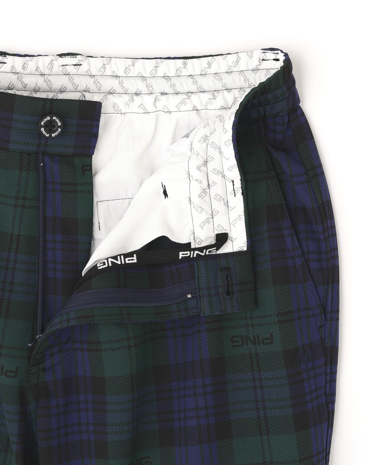 【PING APPAREL】全方向ストレッチブラックウォッチショートパンツ <GOLD> (MENS)