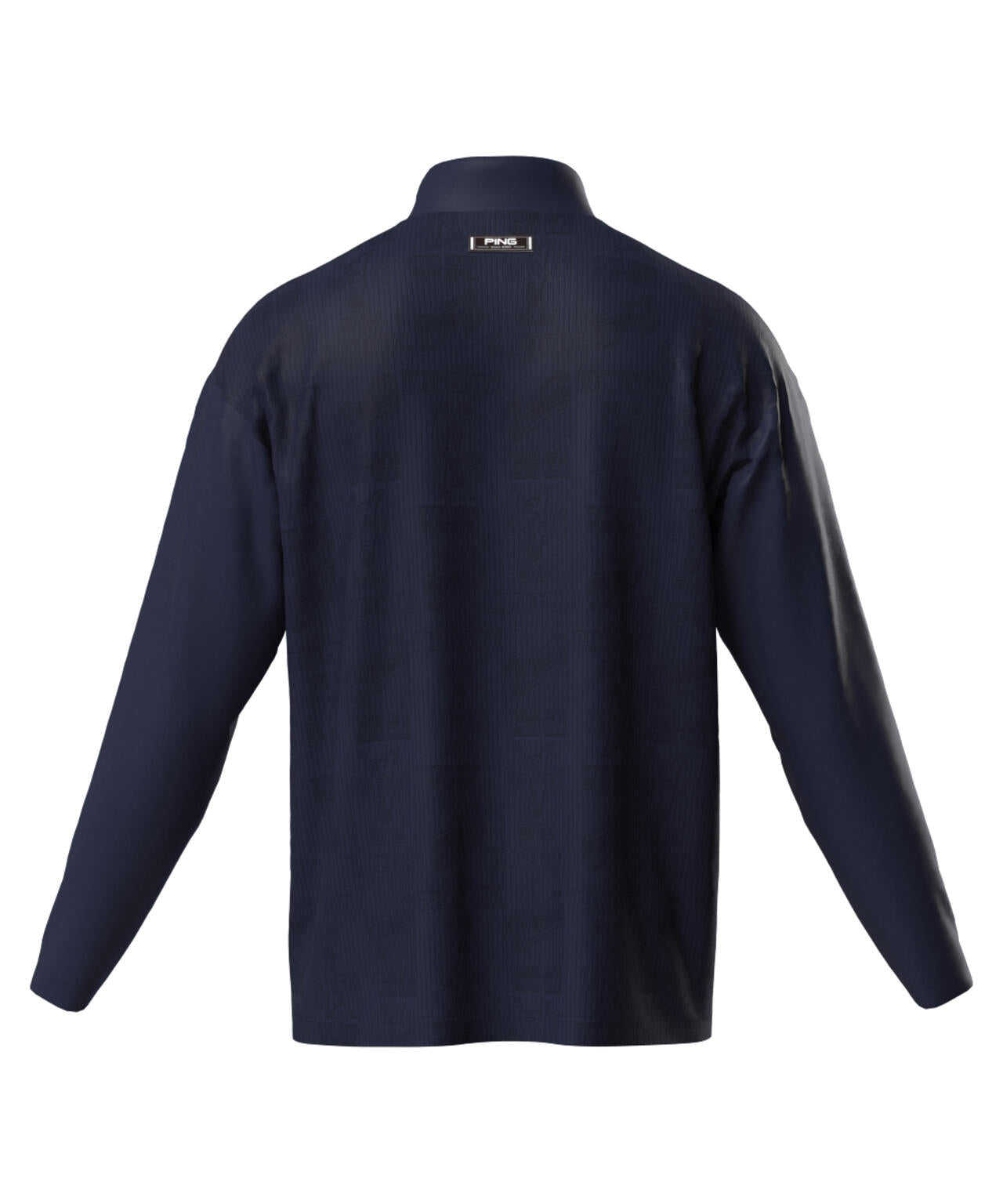 【PING APPAREL】PINGキルトジャガード/全方向ストレッチダンボールニットハーフジップカットソー<NATIVE> (MENS)