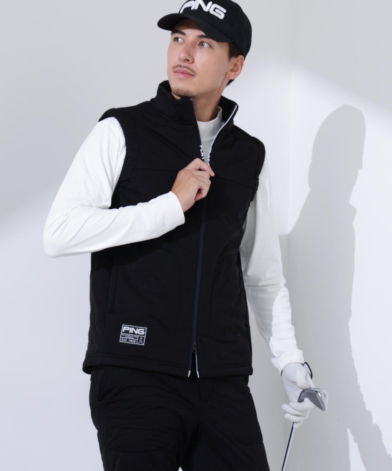 【PING APPAREL】ピンソニックハイブリットベスト <GOLD> (MENS)