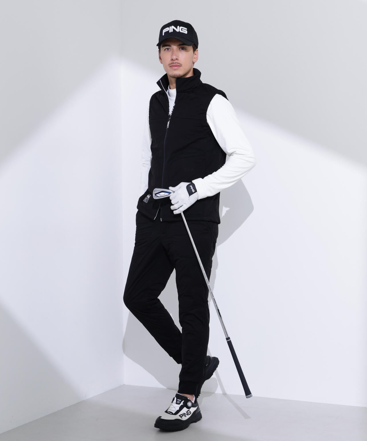 【PING APPAREL】ピンソニックハイブリットベスト <GOLD> (MENS)