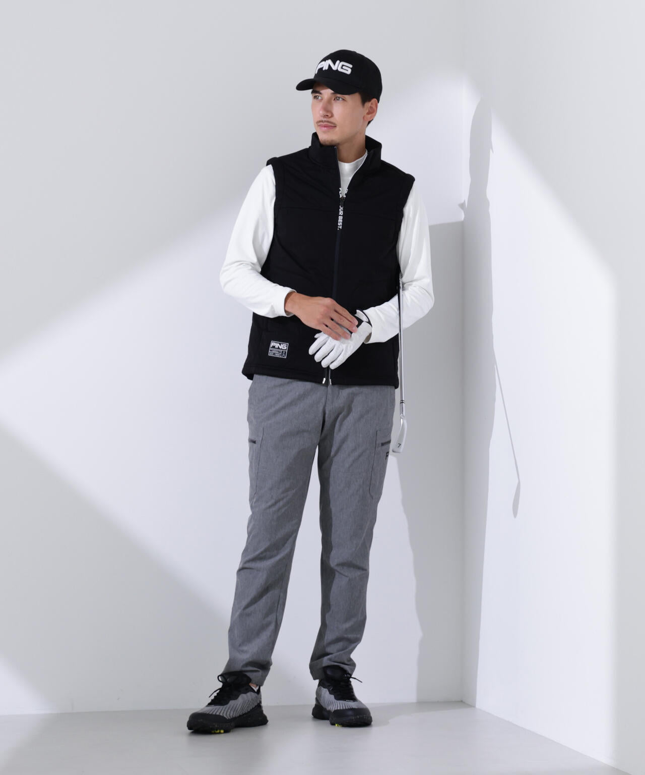 【PING APPAREL】ピンソニックハイブリットベスト <GOLD> (MENS)