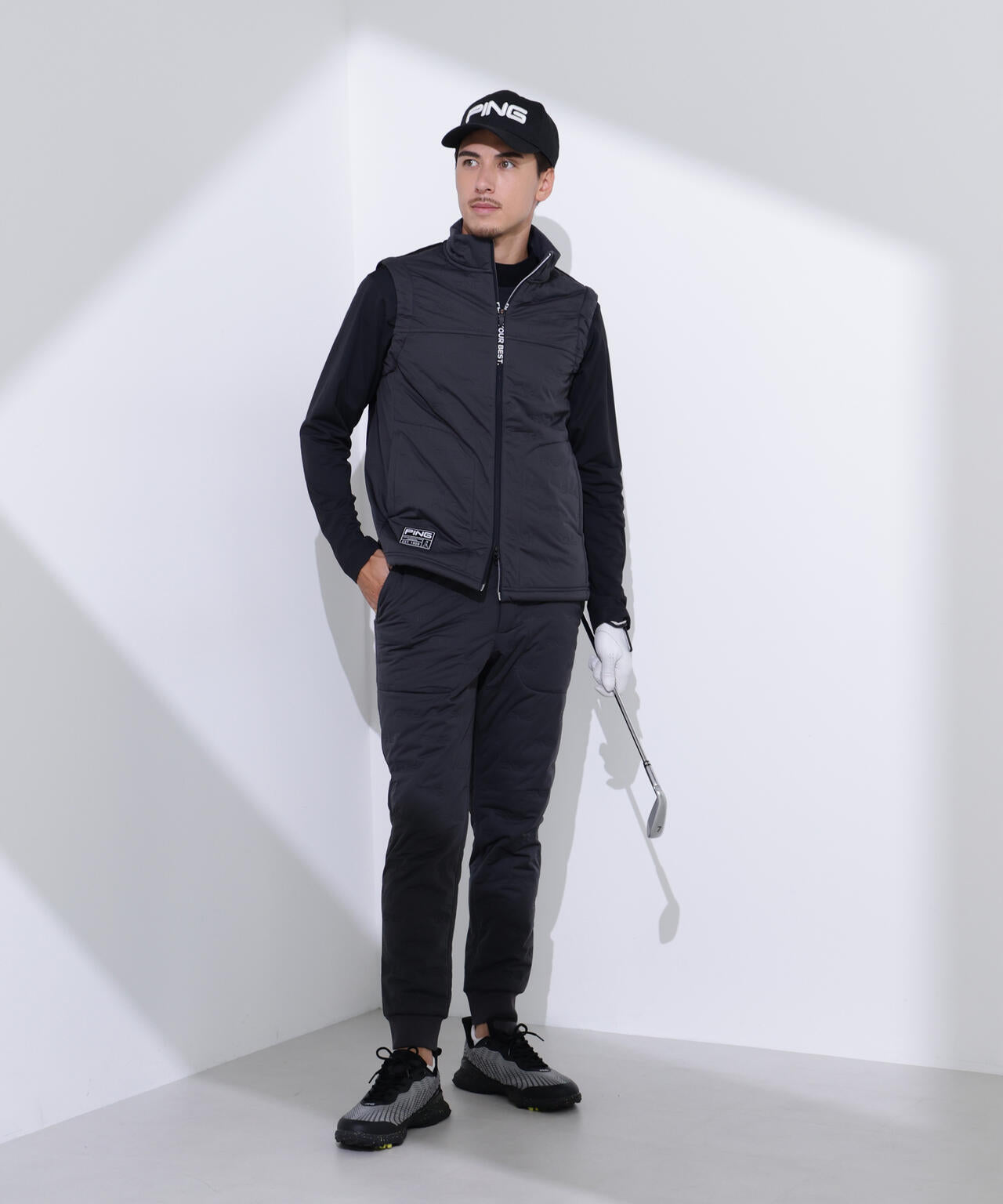 【PING APPAREL】ピンソニックハイブリットベスト <GOLD> (MENS)