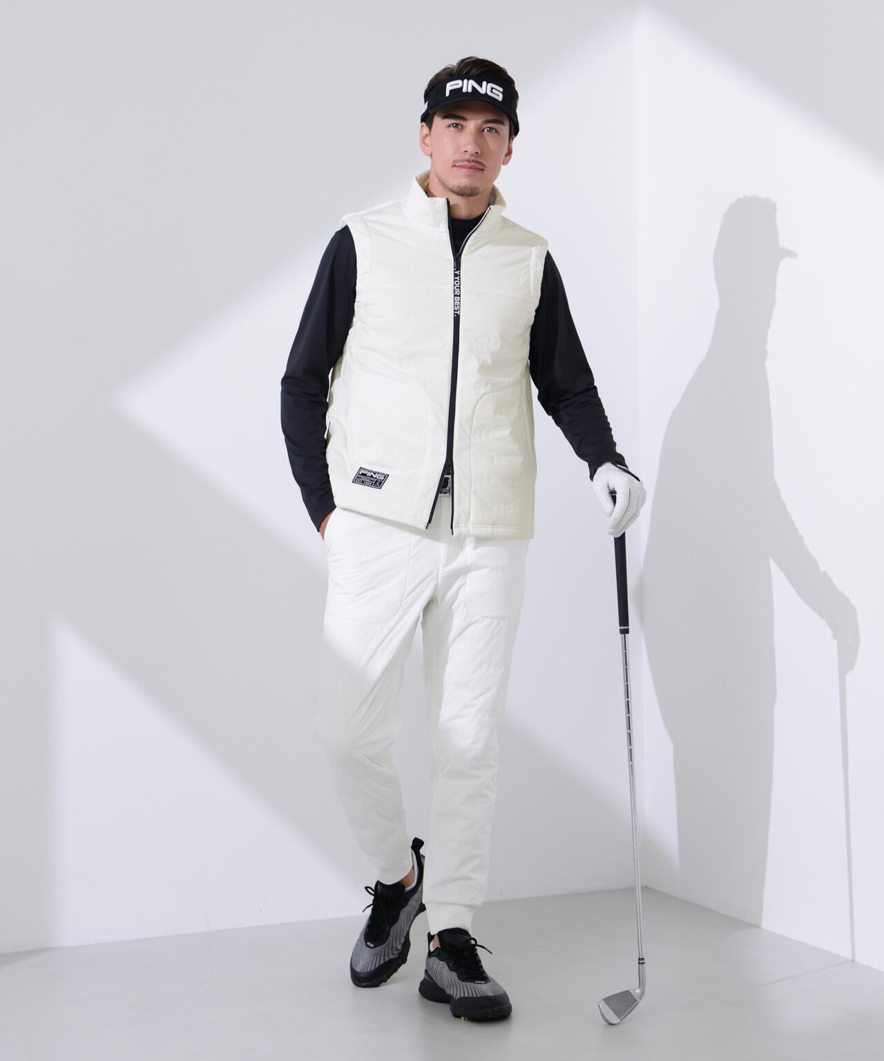 【PING APPAREL】ピンソニックハイブリットベスト <GOLD> (MENS)