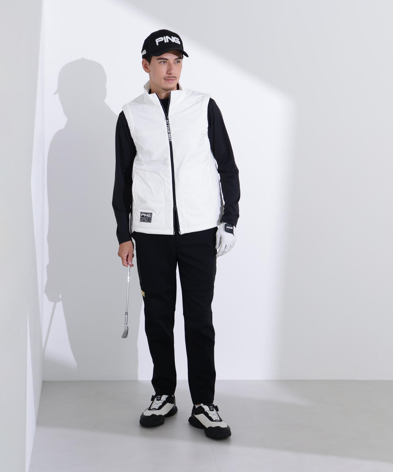 【PING APPAREL】ピンソニックハイブリットベスト <GOLD> (MENS)