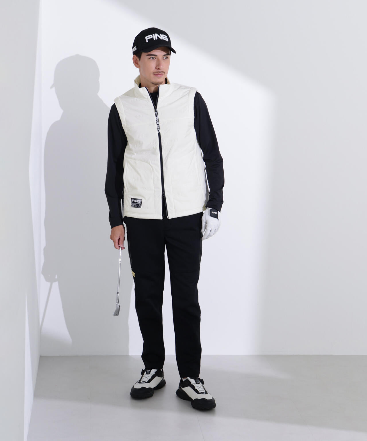 【PING APPAREL】ピンソニックハイブリットベスト <GOLD> (MENS)