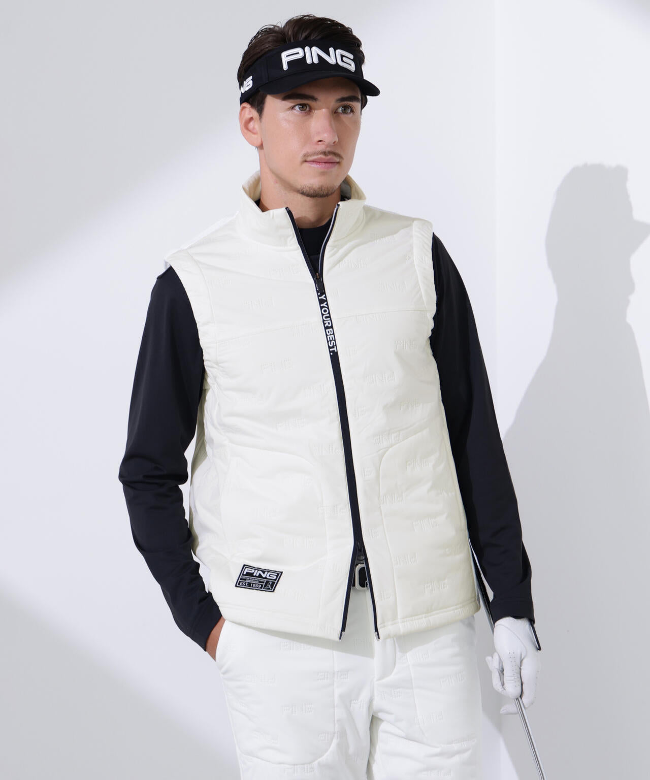 【PING APPAREL】ピンソニックハイブリットベスト <GOLD> (MENS)