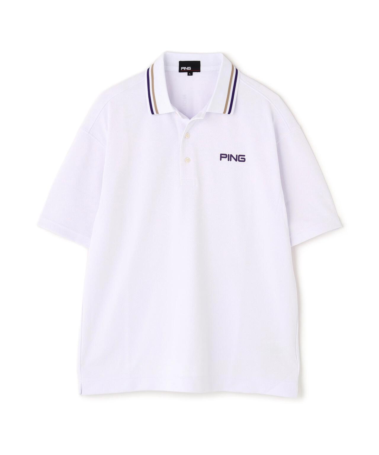 【PING APPAREL】Wメッシュ アセイヤーン半袖ポロシャツ <EARLY AUTUMN> (MENS)