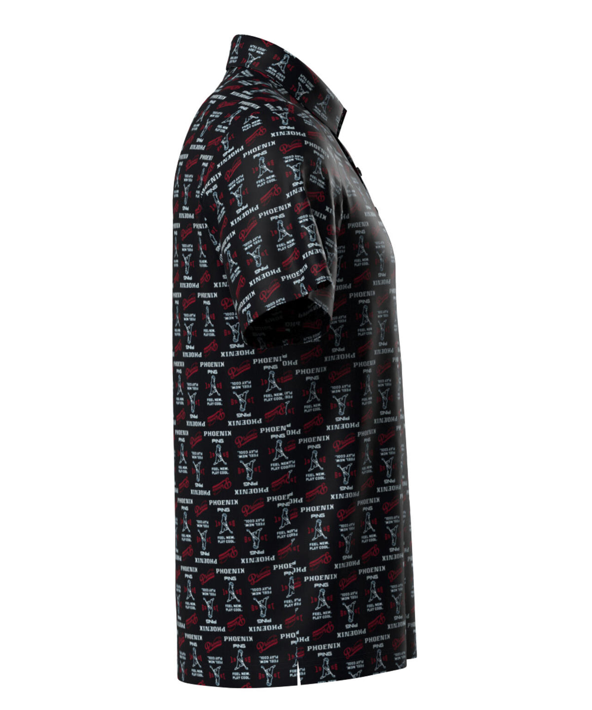 【PING APPAREL】ドットメッシュ総柄半袖ポロシャツ (MENS)