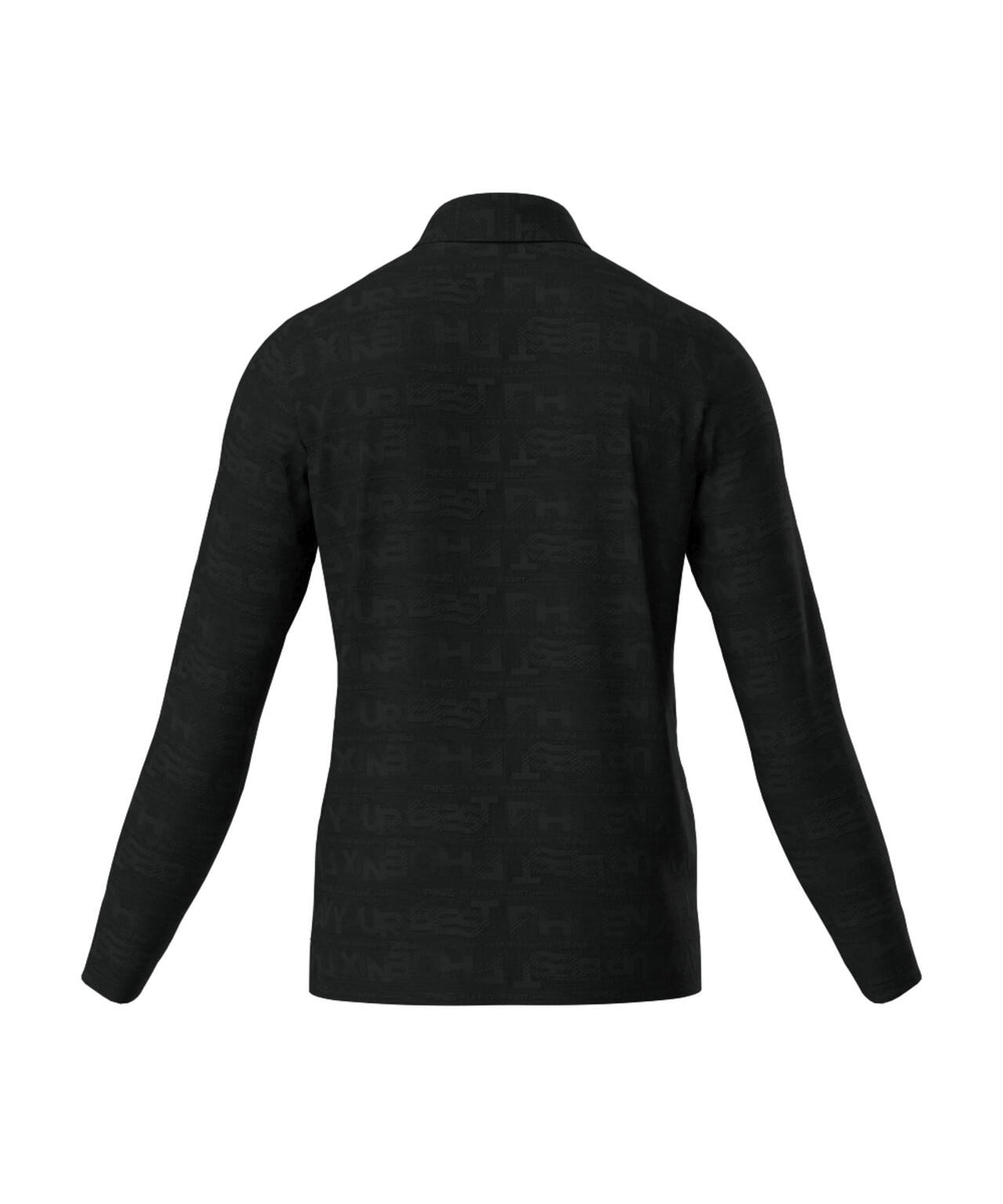【PING APPAREL】凸凹PLAYロゴジャカード長袖ポロシャツ <PERFORMANCE> (MENS)