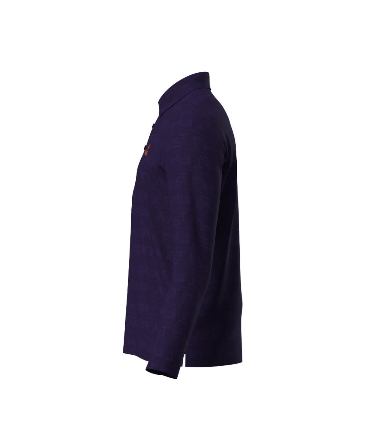 【PING APPAREL】凸凹PLAYロゴジャカード長袖ポロシャツ <PERFORMANCE> (MENS)