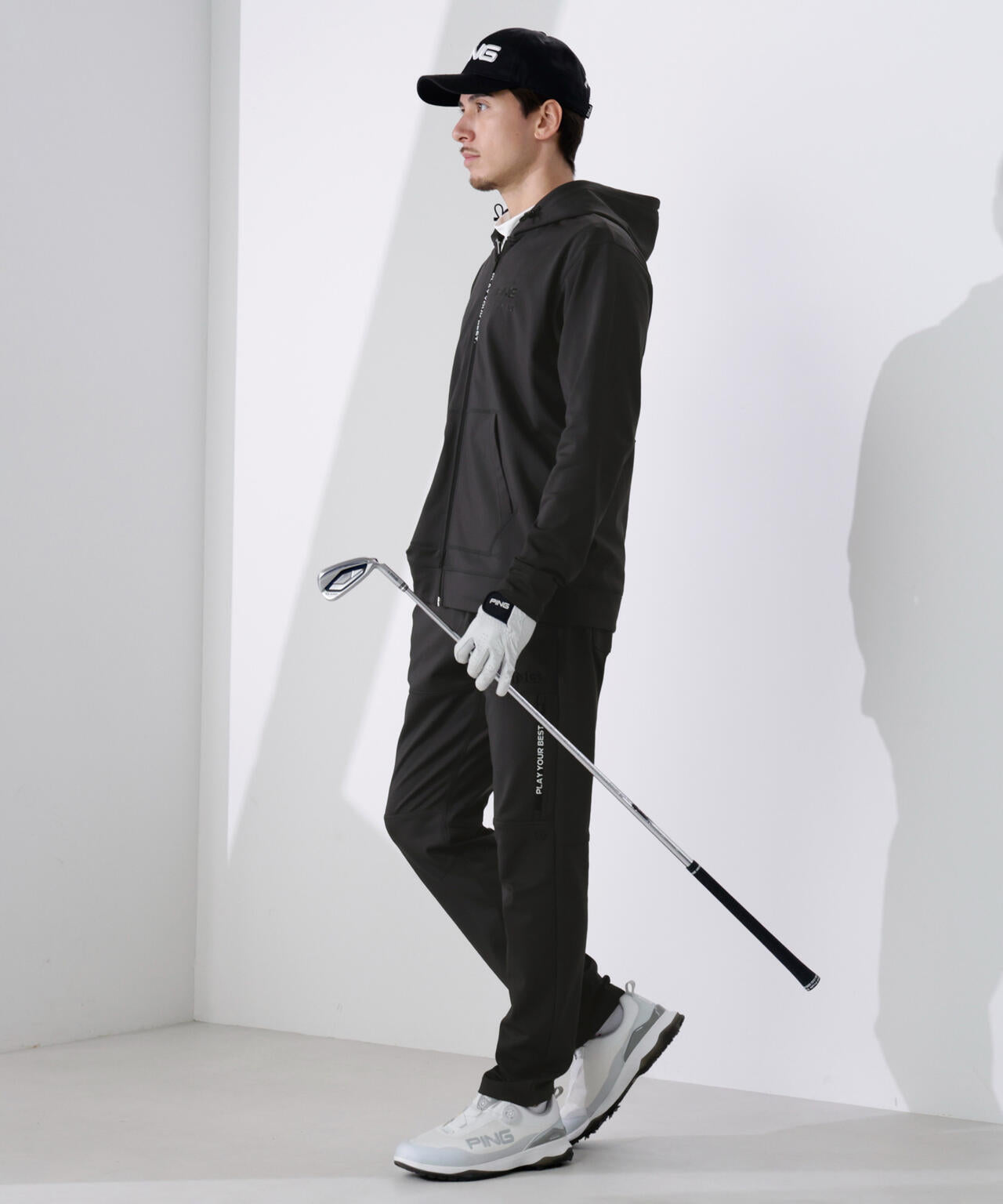 【PING APPAREL】ダンボールニットフルジップスウェットフーディ <PERFORMANCE> (MENS)