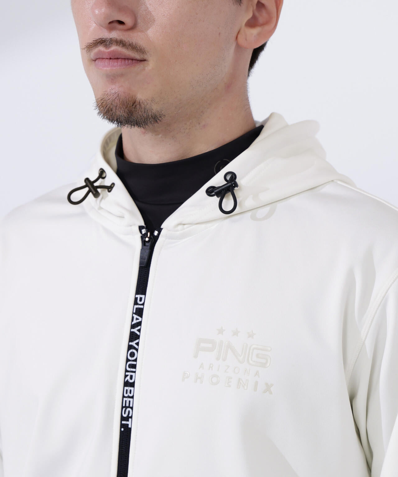 【PING APPAREL】ダンボールニットフルジップスウェットフーディ <PERFORMANCE> (MENS)