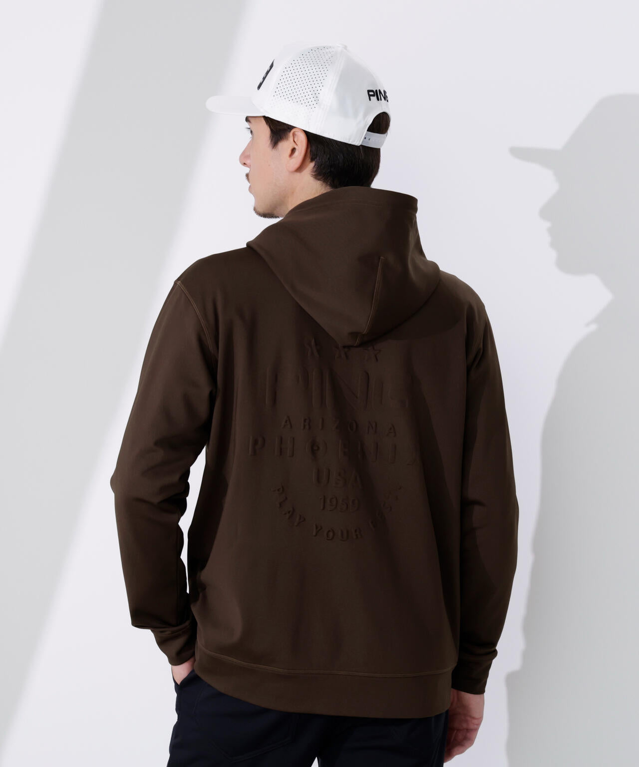 【PING APPAREL】ダンボールニットフルジップスウェットフーディ <PERFORMANCE> (MENS)