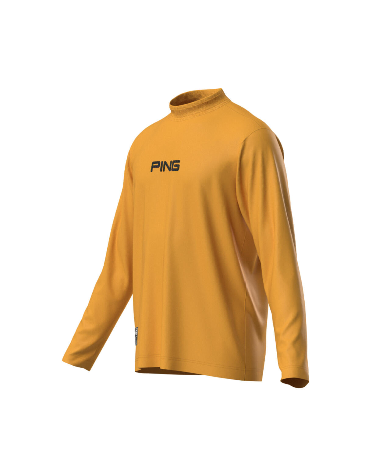 【PING APPAREL】トリコット長袖ハイネックカットソー <GOLD> (MENS)