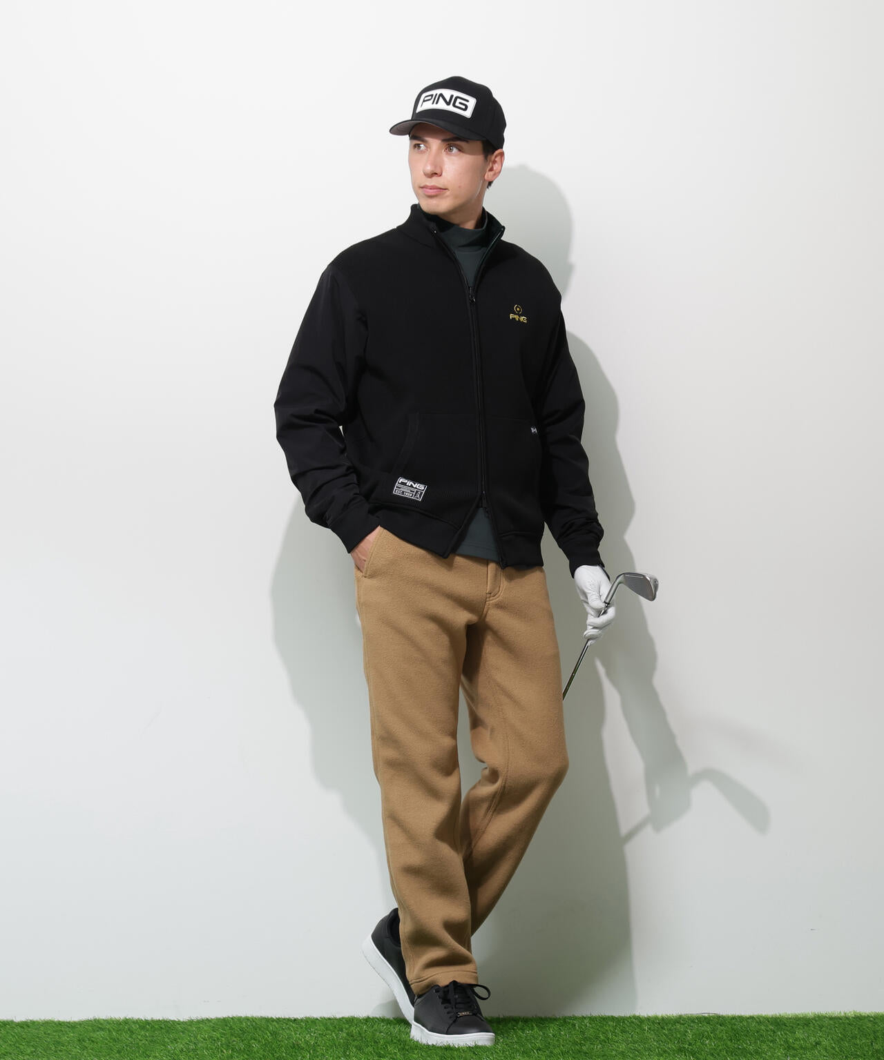 【PING APPAREL】サーモソーラ―長袖ハイネックカットソー <GOLD> (MENS)