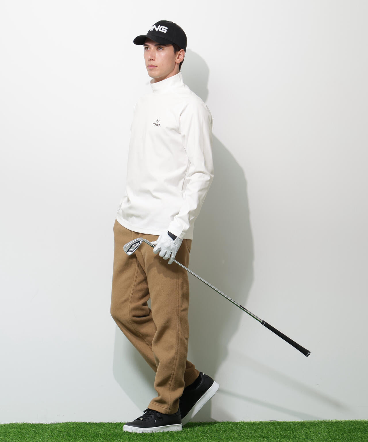 【PING APPAREL】サーモソーラ―長袖ハイネックカットソー <GOLD> (MENS)