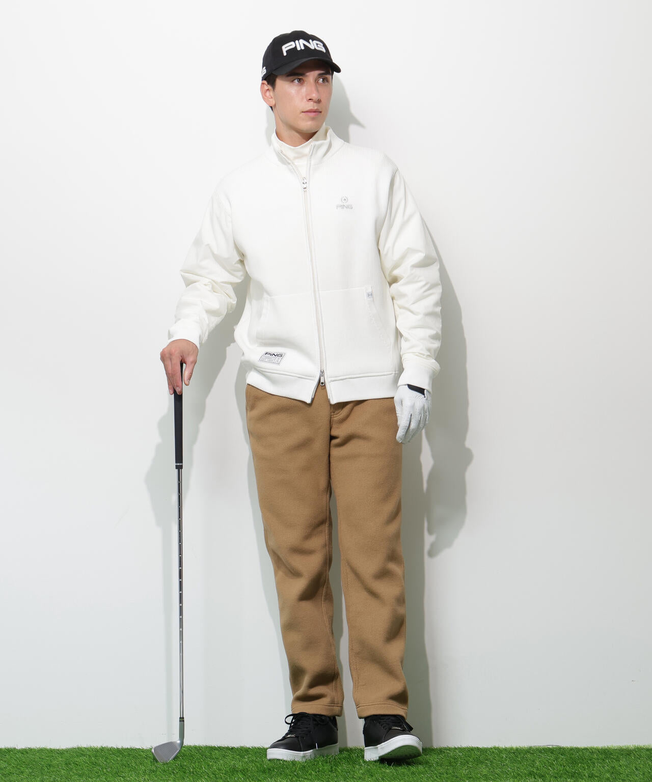 【PING APPAREL】サーモソーラ―長袖ハイネックカットソー <GOLD> (MENS)